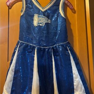 Blue Cheerleader Girls Costume